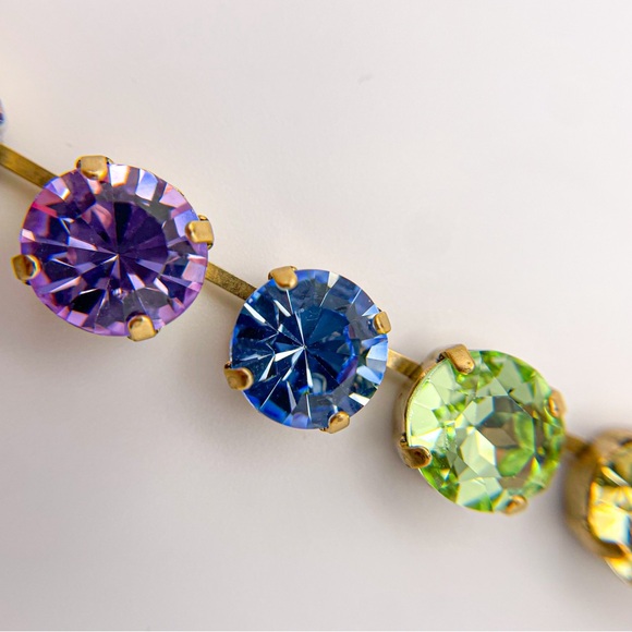 Loren Hope Retired Arista Rainbow Ombré Necklace. 17”-21”. NWT - Picture 10 of 16